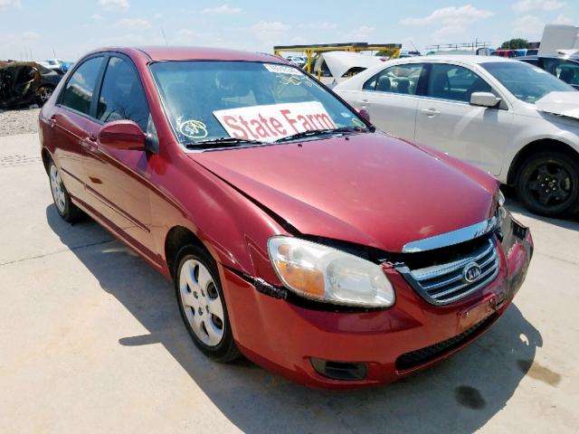 KNAFE121885528940 - 2008 KIA SPECTRA EX BURGUNDY photo 1