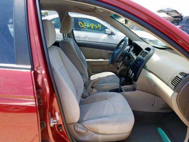 KNAFE121885528940 - 2008 KIA SPECTRA EX BURGUNDY photo 5