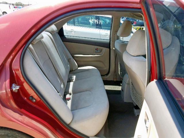 KNAFE121885528940 - 2008 KIA SPECTRA EX BURGUNDY photo 6