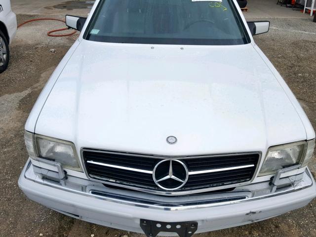 WDBCA45EXLA543617 - 1990 MERCEDES-BENZ 560 SEC WHITE photo 7