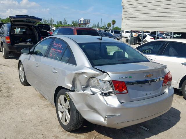 1G1P75SZ1E7143291 - 2014 CHEVROLET CRUZE SILVER photo 3