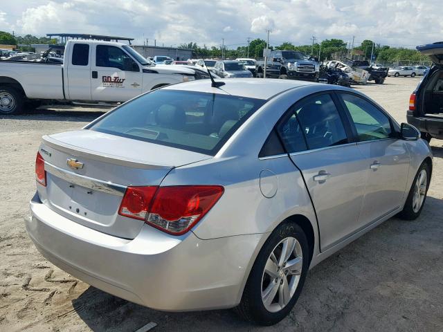 1G1P75SZ1E7143291 - 2014 CHEVROLET CRUZE SILVER photo 4