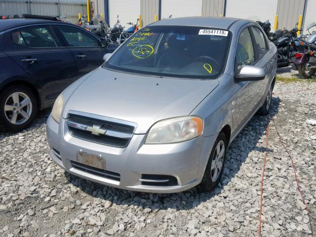 KL1TD56637B051170 - 2007 CHEVROLET AVEO BASE Сұр фото 2