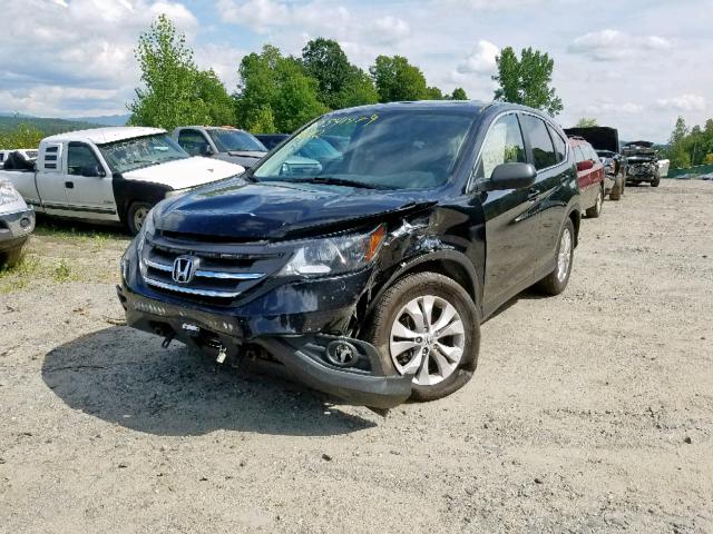 2HKRM4H77EH653973 - 2014 HONDA CR-V EXL BLACK photo 2