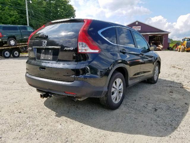 2HKRM4H77EH653973 - 2014 HONDA CR-V EXL BLACK photo 4