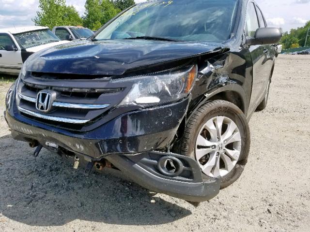 2HKRM4H77EH653973 - 2014 HONDA CR-V EXL BLACK photo 9