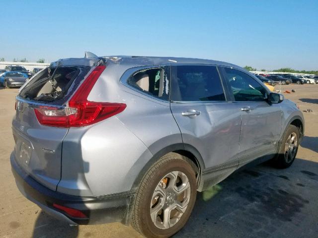 7FARW2H85JE065395 - 2018 HONDA CR-V EXL SILVER photo 4