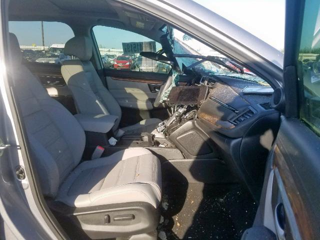 7FARW2H85JE065395 - 2018 HONDA CR-V EXL SILVER photo 5