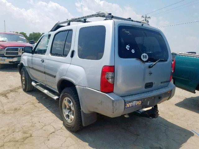 5N1ED28Y4YC562716 - 2000 NISSAN XTERRA XE SILVER photo 3