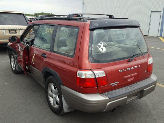 JF1SF65542H727781 - 2002 SUBARU FORESTER S RED photo 3