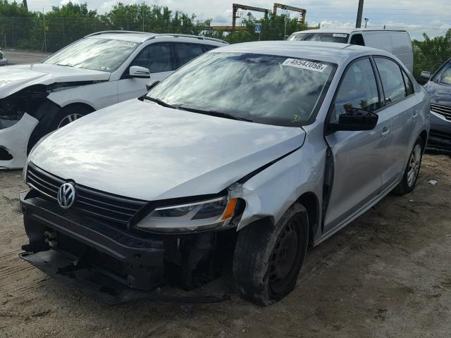3VW2K7AJ8DM367263 - 2013 VOLKSWAGEN JETTA BASE 银色 照片 2