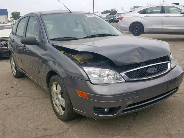 1FAHP37N97W340794 - 2007 FORD FOCUS ZX5 GRAY photo 1