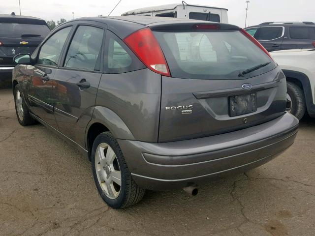 1FAHP37N97W340794 - 2007 FORD FOCUS ZX5 GRAY photo 3