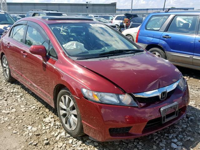 19XFA16919E029899 - 2009 HONDA CIVIC EXL 勃艮第红 照片 1