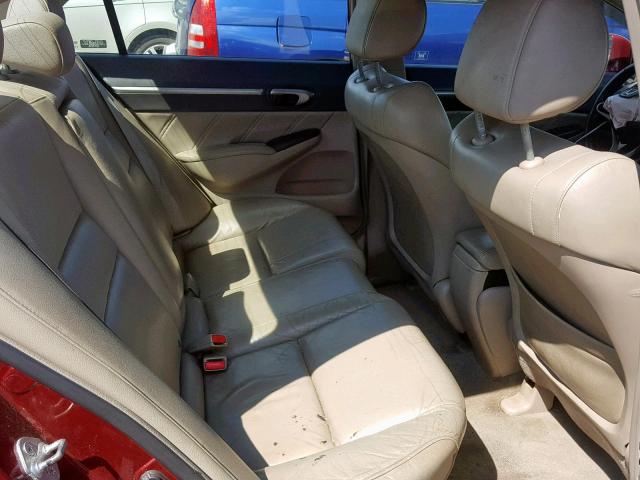 19XFA16919E029899 - 2009 HONDA CIVIC EXL 勃艮第红 照片 6