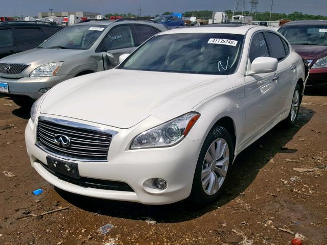 JN1BY1AR9BM374819 - 2011 INFINITI M37 X WHITE photo 2