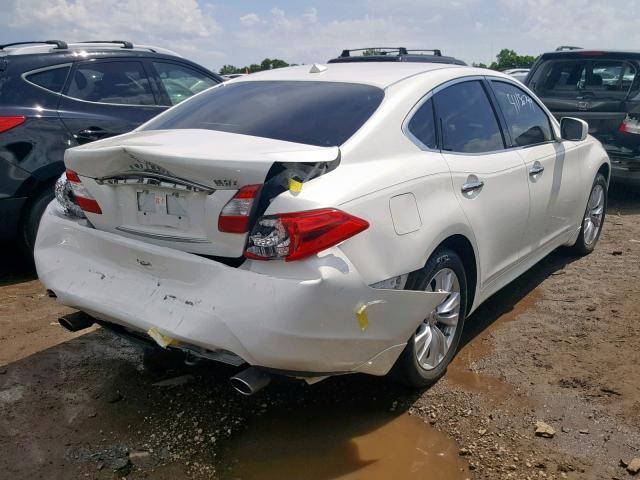 JN1BY1AR9BM374819 - 2011 INFINITI M37 X WHITE photo 4