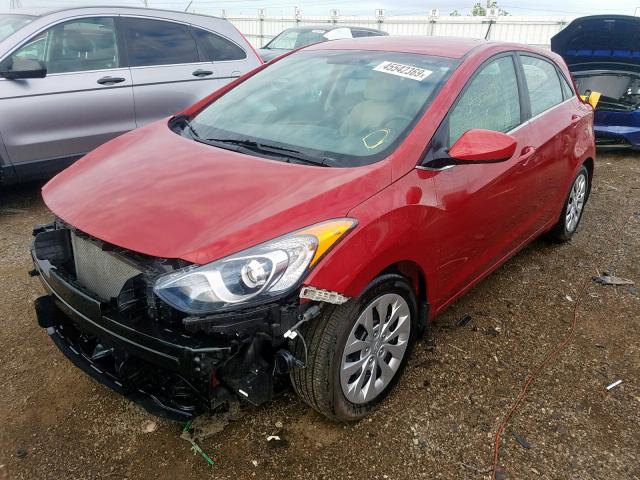 KMHD35LH4GU293746 - 2016 HYUNDAI ELANTRA GT RED photo 2