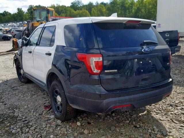 1FM5K8AR3HGA24450 - 2017 FORD EXPLORER P TWO TONE photo 3