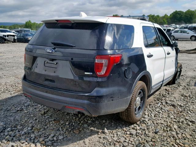 1FM5K8AR3HGA24450 - 2017 FORD EXPLORER P TWO TONE photo 4