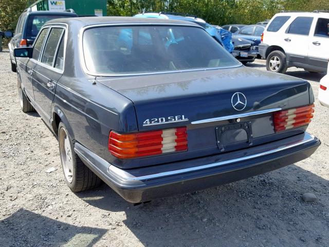 WDBCA35D8HA294291 - 1987 MERCEDES-BENZ 420 SEL GRAY photo 3