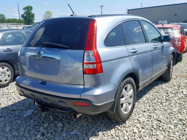 5J6RE48709L039324 - 2009 HONDA CR-V EXL BLUE photo 4