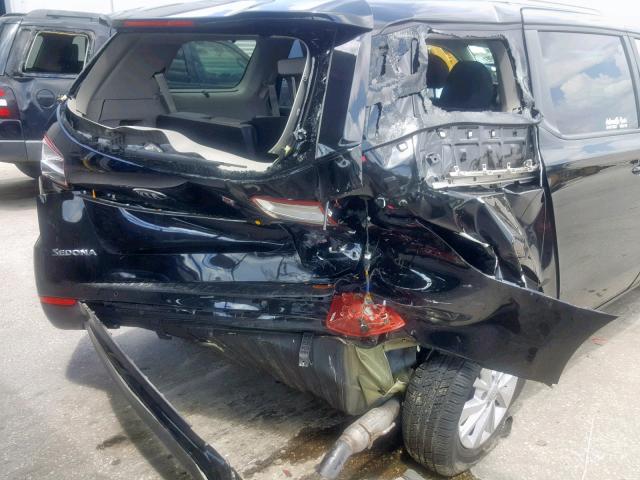 KNDMB5C17J6357848 - 2018 KIA SEDONA LX BLACK photo 9