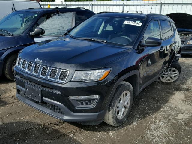 3C4NJDAB4JT255829 - 2018 JEEP COMPASS SP 黑色 照片 2