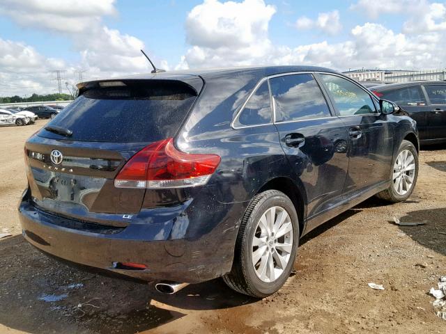 4T3ZA3BB4EU081818 - 2014 TOYOTA VENZA LE BLACK photo 4