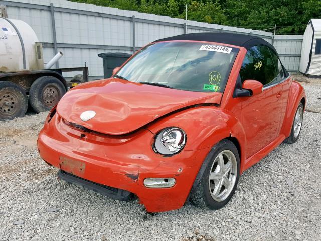 3VWCK21Y23M319728 - 2003 VOLKSWAGEN NEW BEETLE ნარინჯისფერი ფოტო 2