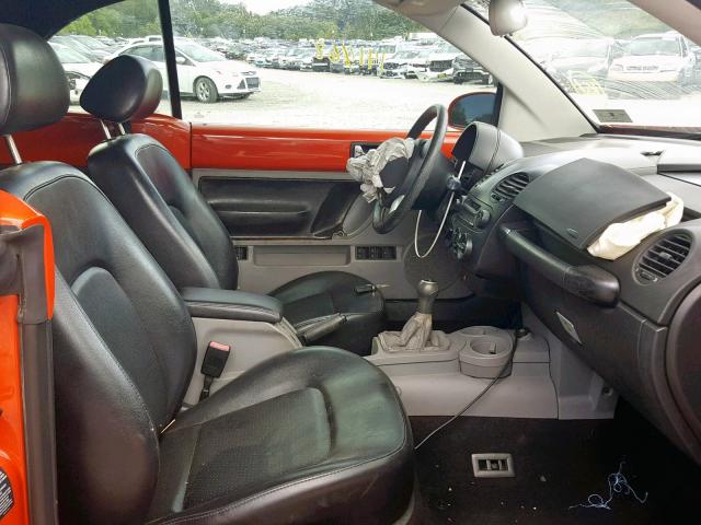 3VWCK21Y23M319728 - 2003 VOLKSWAGEN NEW BEETLE ნარინჯისფერი ფოტო 5