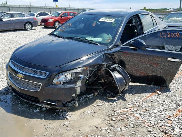1G1ZE5EB0AF144607 - 2010 CHEVROLET MALIBU LTZ შავი ფოტო 2