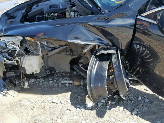 1G1ZE5EB0AF144607 - 2010 CHEVROLET MALIBU LTZ შავი ფოტო 9