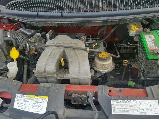 1D4GP25B05B110318 - 2005 DODGE CARAVAN SE RED photo 7