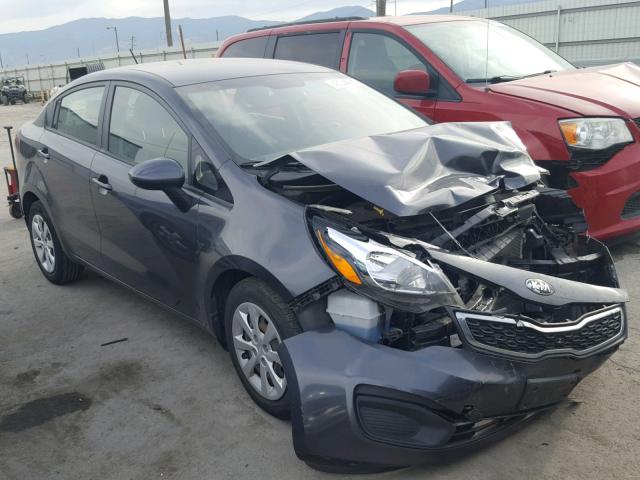 KNADN4A36D6207768 - 2013 KIA RIO EX GRAY photo 1