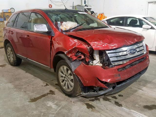 2FMDK3JCXABB39165 - 2010 FORD EDGE SEL RED photo 1