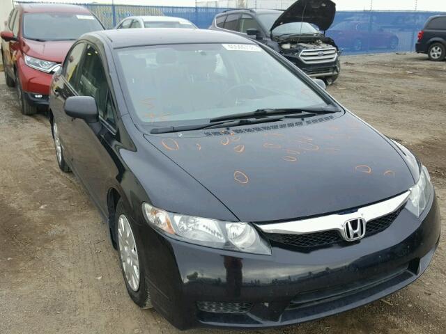 2HGFA1F20AH001573 - 2010 HONDA CIVIC DX BLACK photo 1