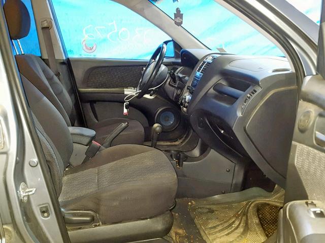 KNDJE723987485277 - 2008 KIA SPORTAGE E GRAY photo 5