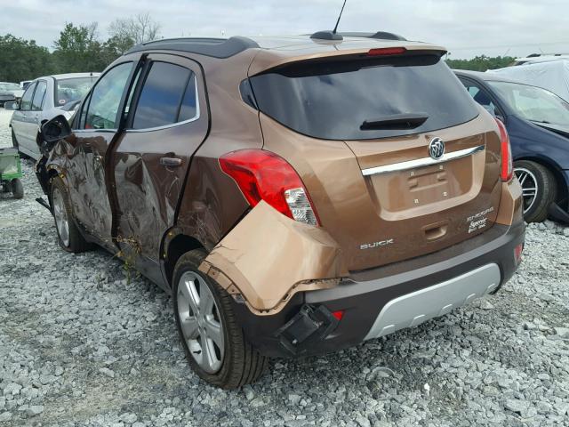 KL4CJBSB2GB630910 - 2016 BUICK ENCORE CON BROWN photo 3