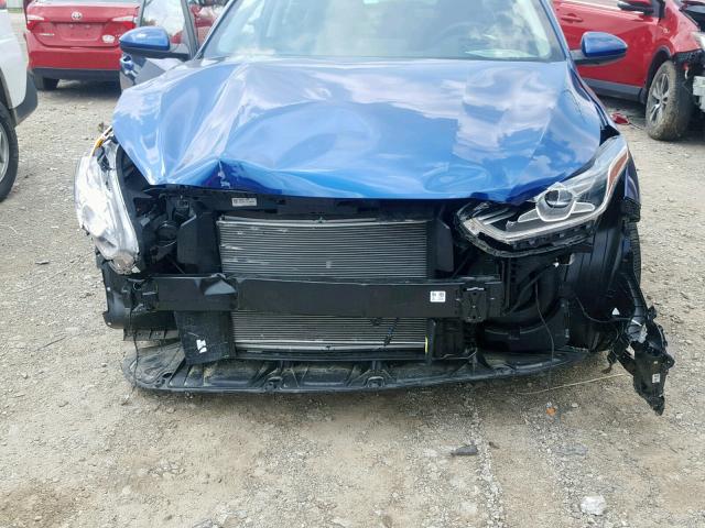 3KPF34AD7KE033419 - 2019 KIA FORTE GT L BLUE photo 9