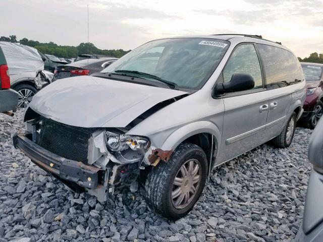 2A4GP54L87R294026 - 2007 CHRYSLER TOWN & COU SILVER photo 2