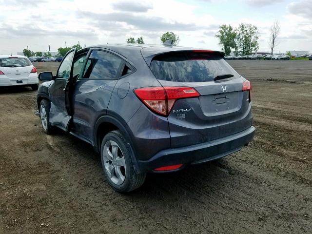 3CZRU6H55GM109943 - 2016 HONDA HR-V EX CHARCOAL photo 3