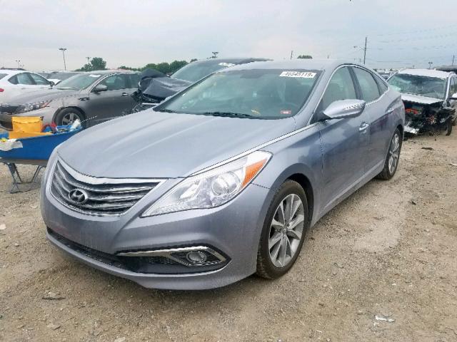 KMHFG4JG3FA447915 - 2015 HYUNDAI AZERA GRAY photo 2