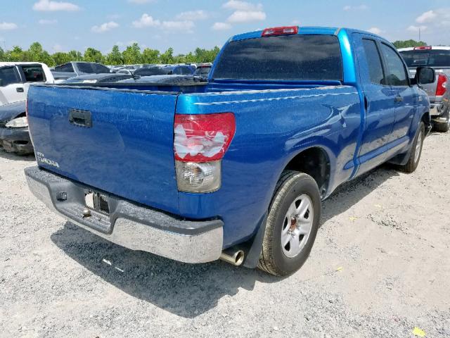 5TFRV54148X069687 - 2008 TOYOTA TUNDRA DOU BLUE photo 4