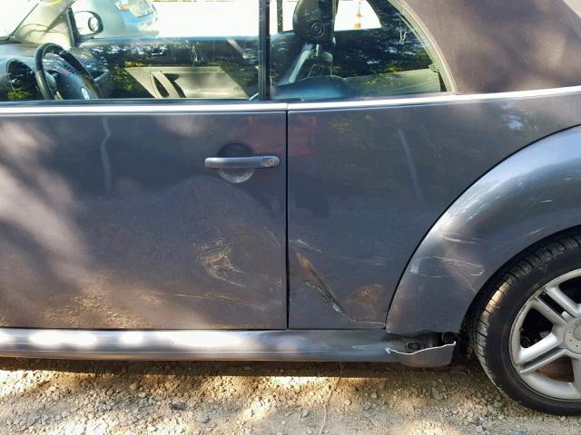 3VWCD31Y15M354859 - 2005 VOLKSWAGEN NEW BEETLE ნაცრისფერი ფოტო 9