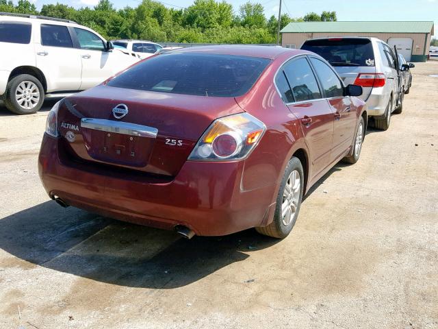 1N4AL2AP6AN453715 - 2010 NISSAN ALTIMA BAS MAROON photo 4