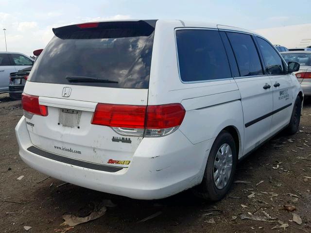 5FNRL38208B031591 - 2006 HONDA ODYSSEY LX WHITE photo 4