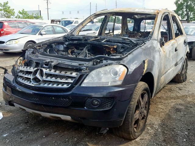 4JGBB86E37A214016 - 2007 MERCEDES-BENZ ML 350 BLACK photo 2