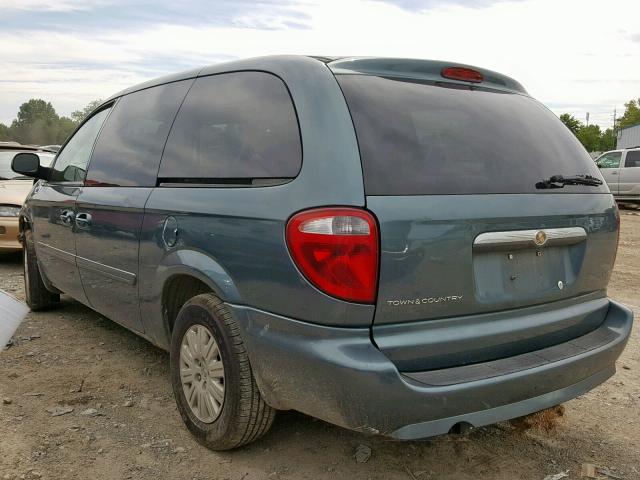 2A4GP44R87R317898 - 2007 CHRYSLER TOWN & COU BLUE photo 3