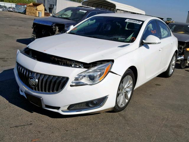 2G4GK5EX0G9181074 - 2016 BUICK REGAL WHITE photo 2